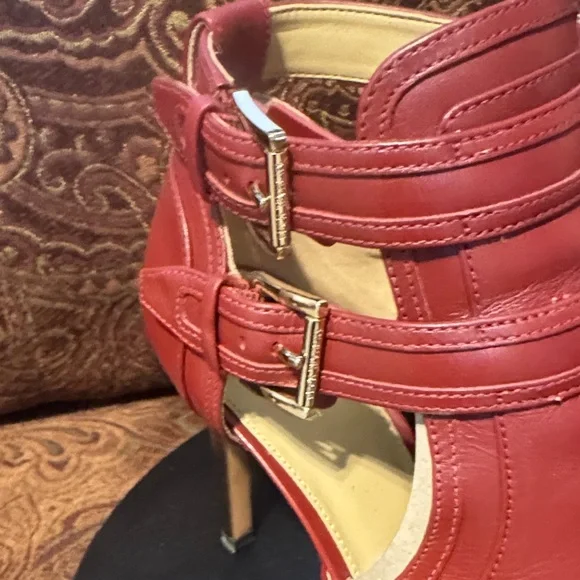 Michael Kors Women's Red Heeled Boots - Picture 8 of 8